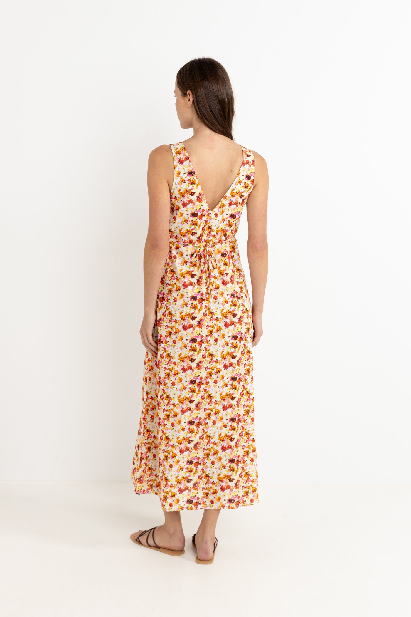 Haven Floral Maxi Dress - Red