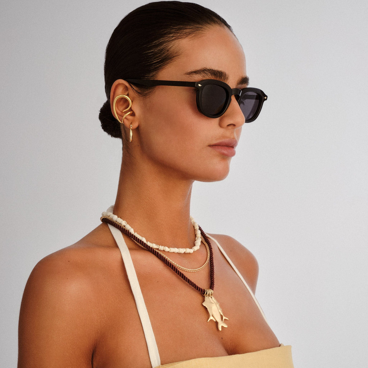 Heart Throb Sunglasses - Black Polarised