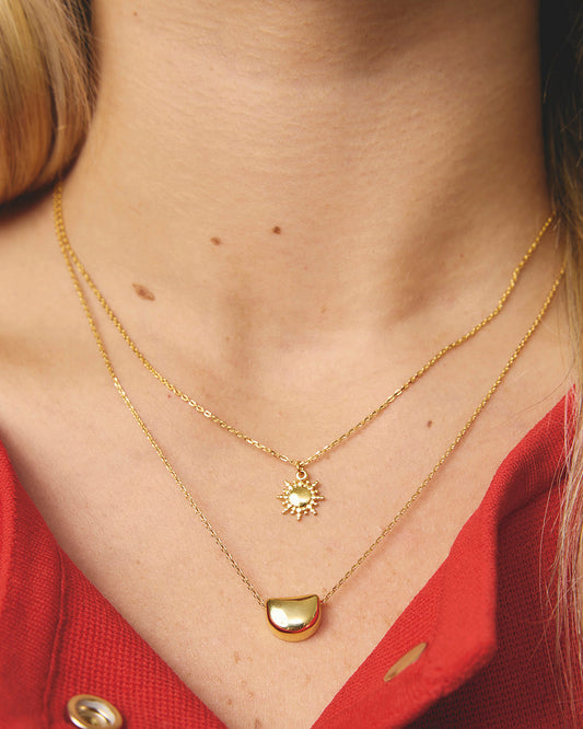 Lazuli Necklace - Gold at Reborn Code