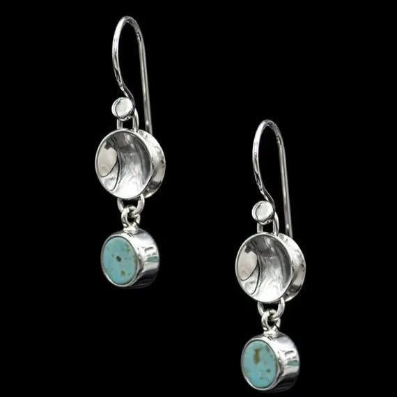 Alo Triple Circle Earrings - Turquoise