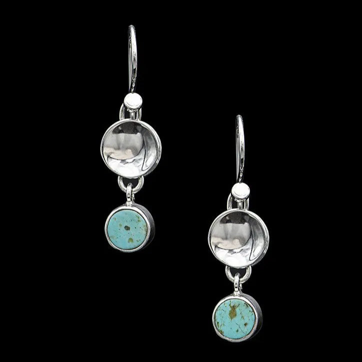 Alo Triple Circle Earrings - Turquoise