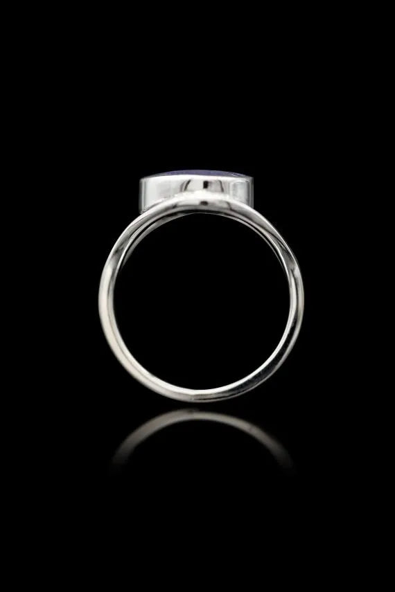 Rosetta Lapis Ring - Silver