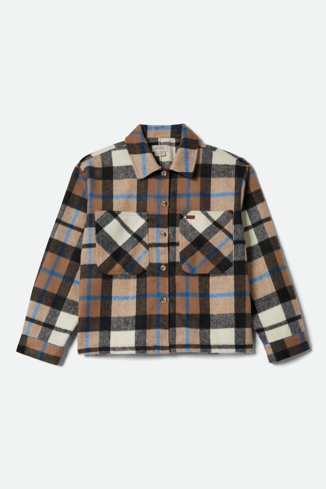 Bowery W Soft Brushed Flannel - Washed Black / Sand