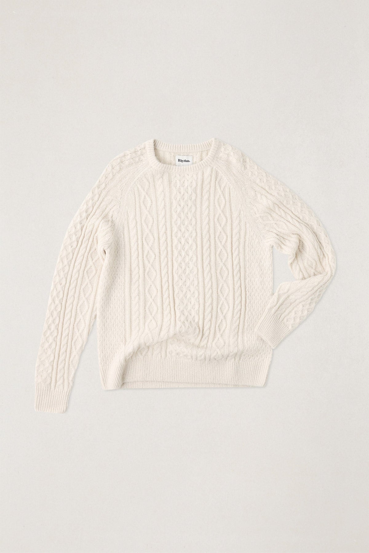 Mohair Fisherman's Knit - Natural