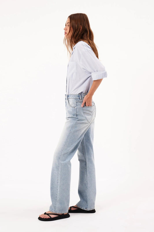 90's Relaxed Jeans - Faded Blue
