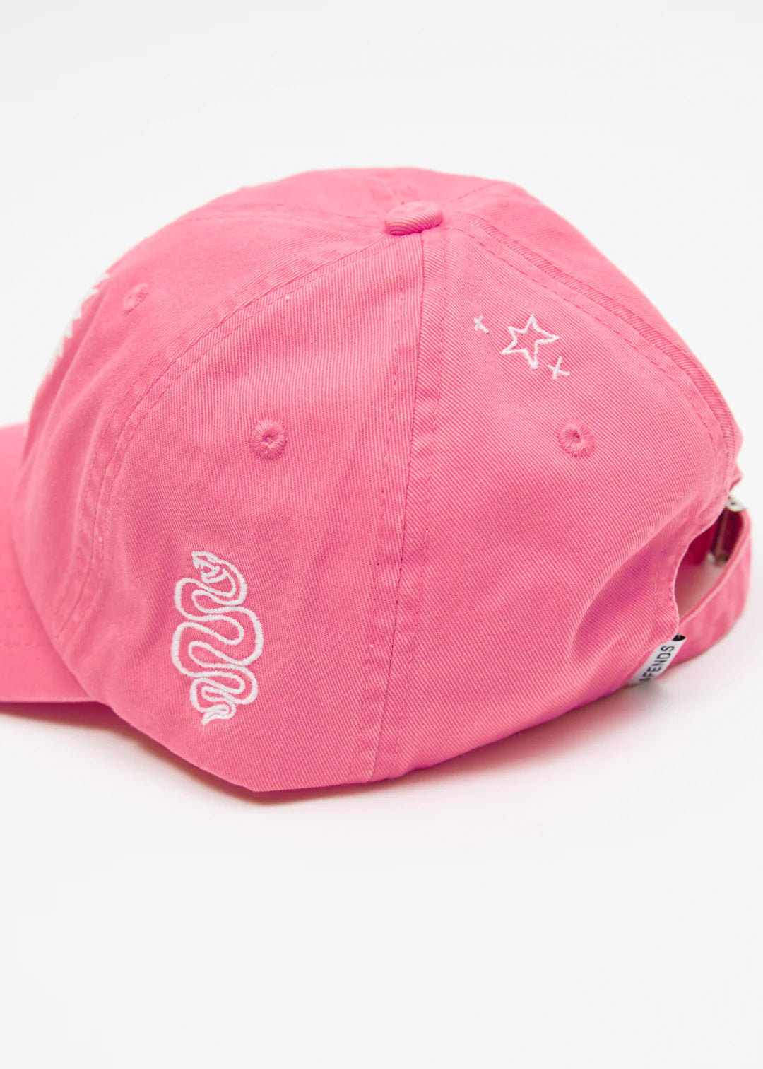 High Recycled Panelled Cap - Pink