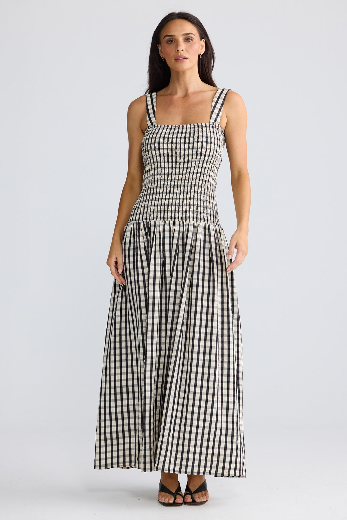 Molly Dress - Black Gingham