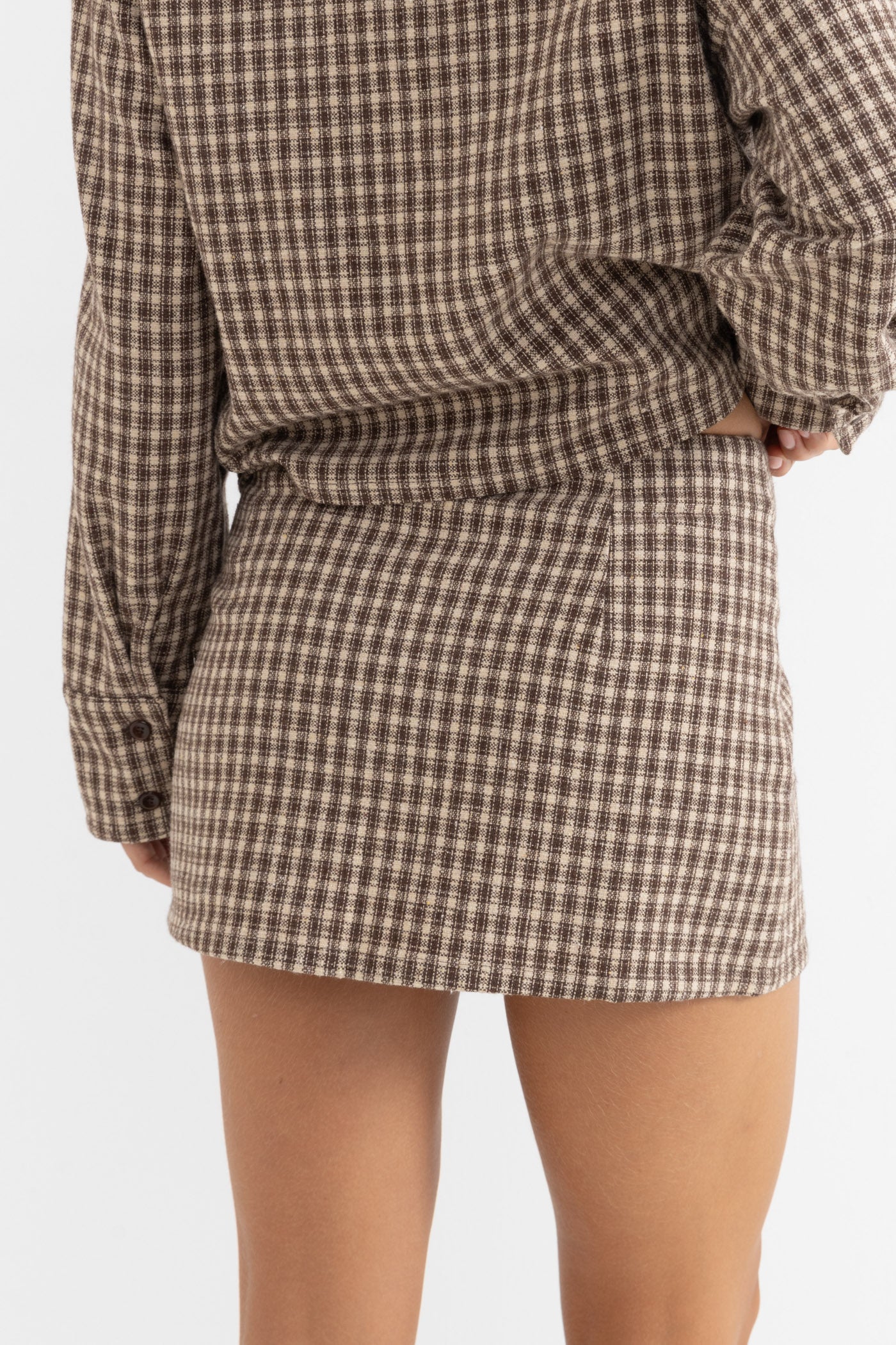 Isolde Mini Skirt - Beige