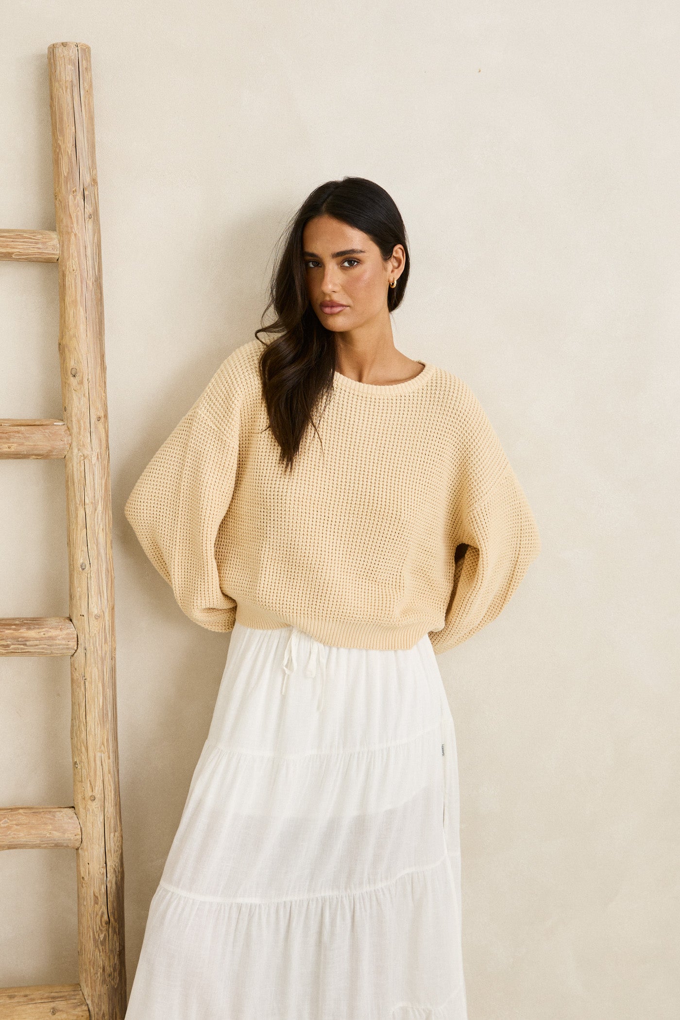 Classic Knit Jumper - Butter