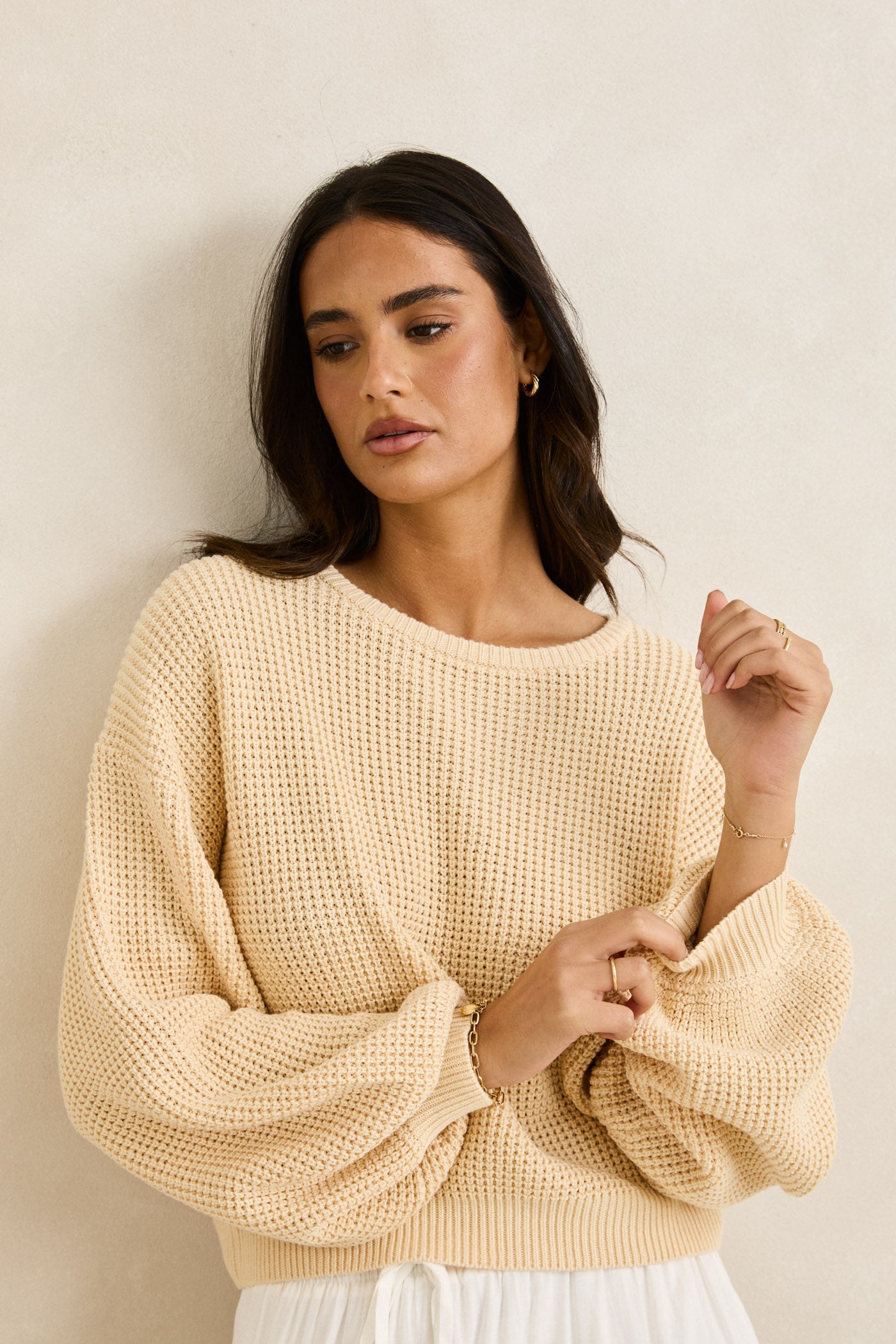 Classic Knit Jumper - Butter