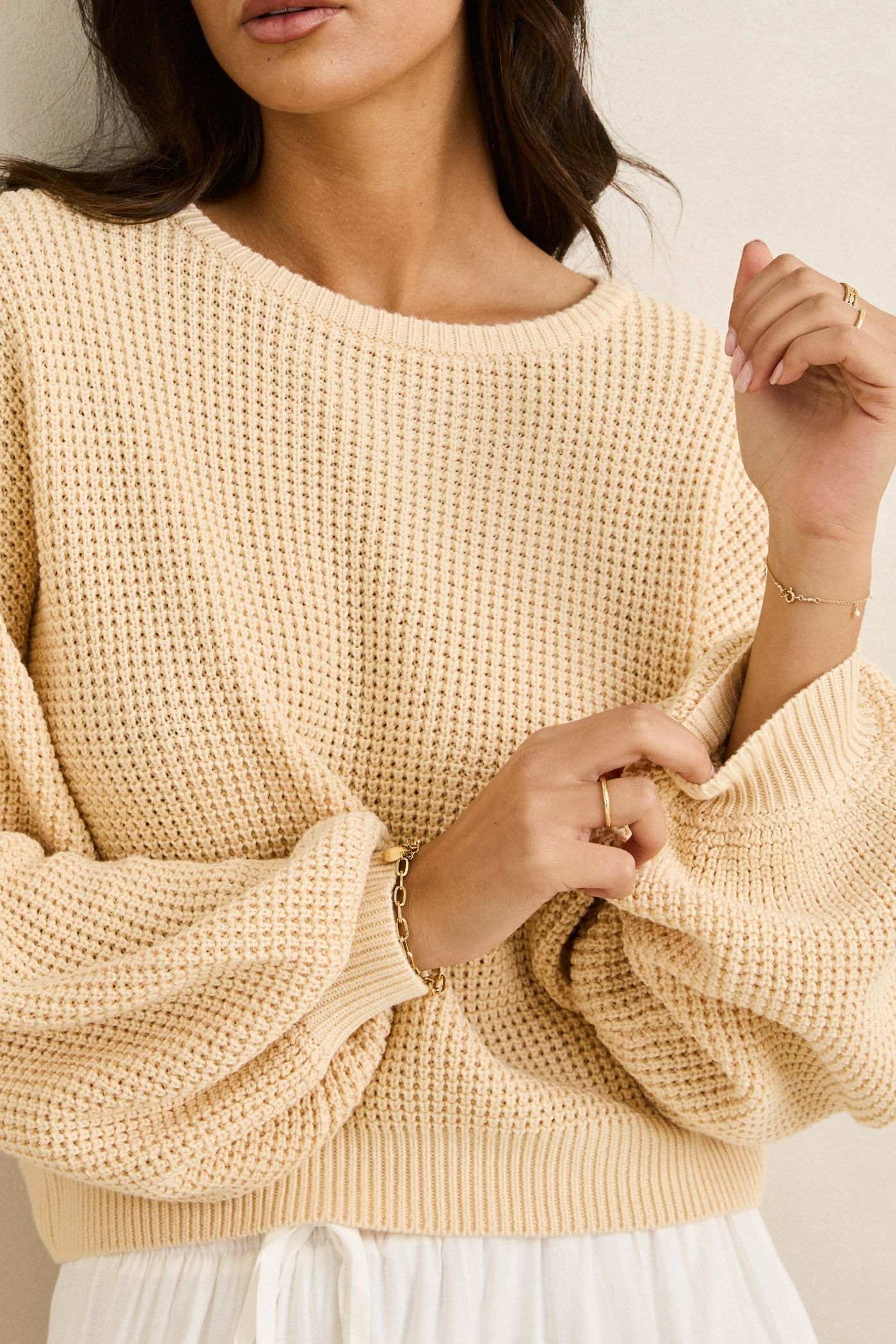 Classic Knit Jumper - Butter
