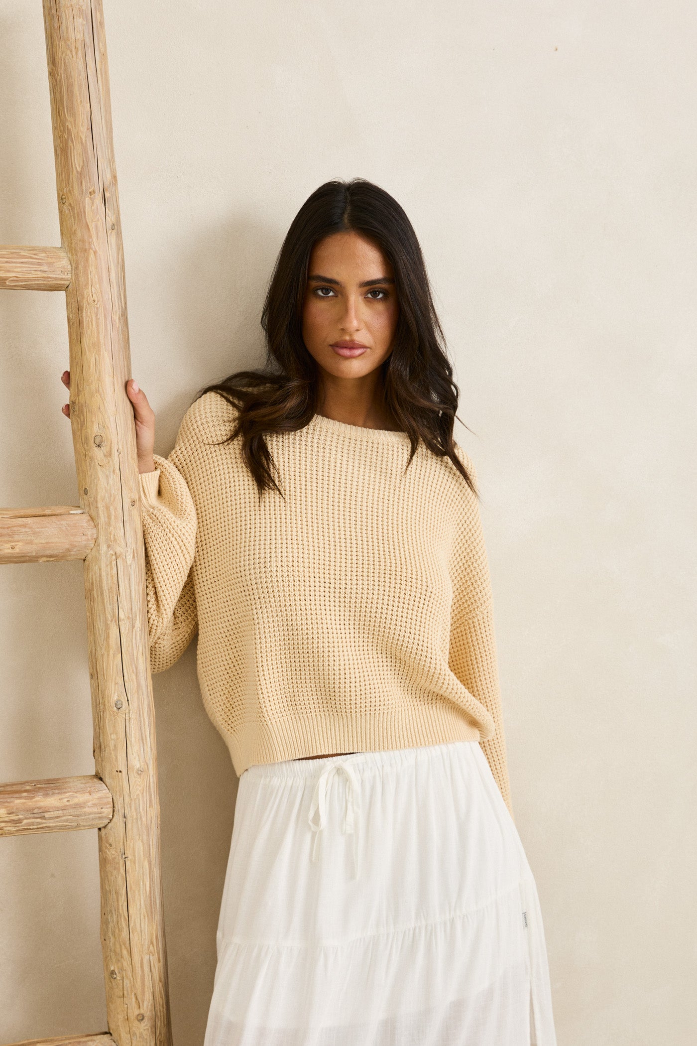 Classic Knit Jumper - Butter