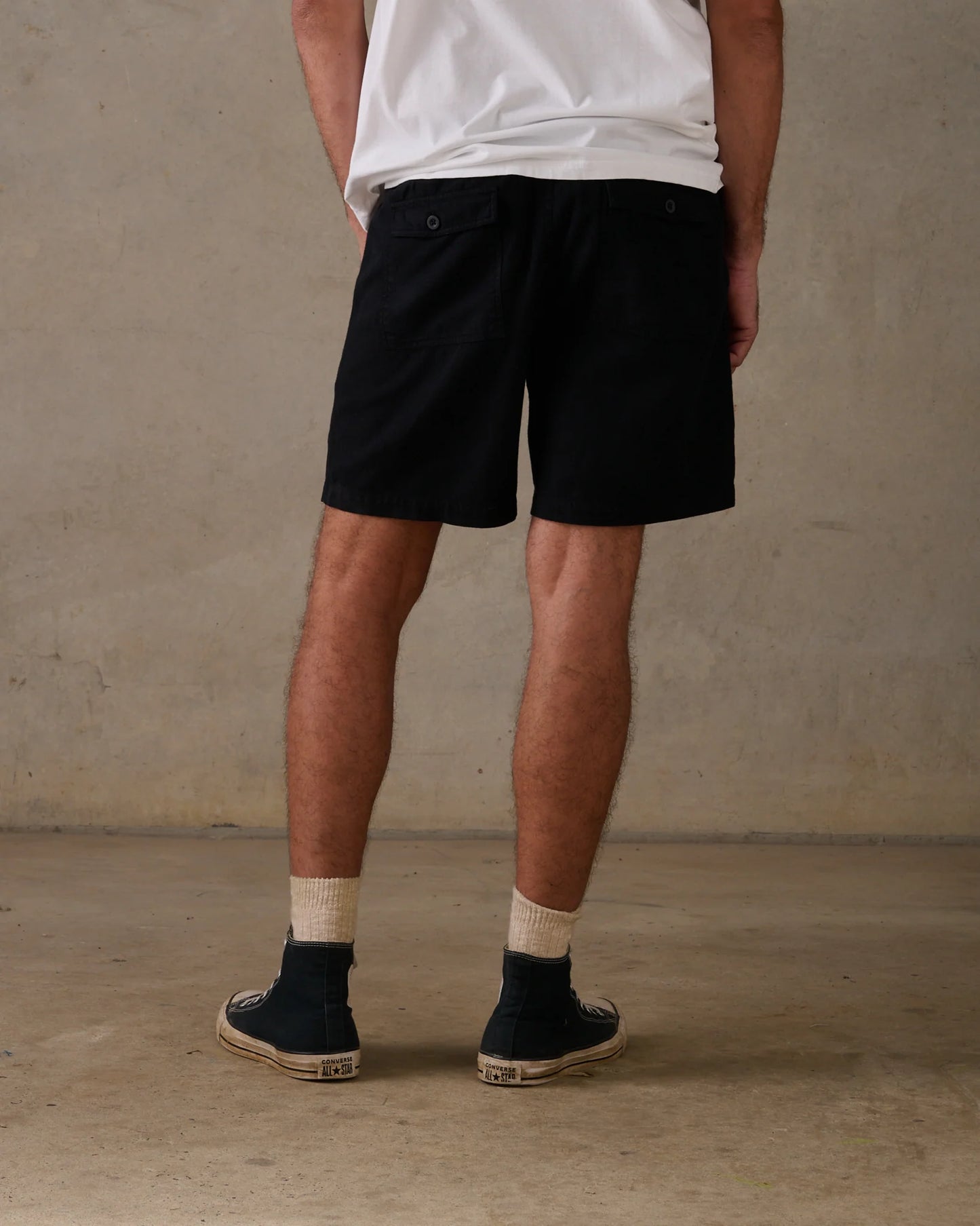 Linen Shorts - Black