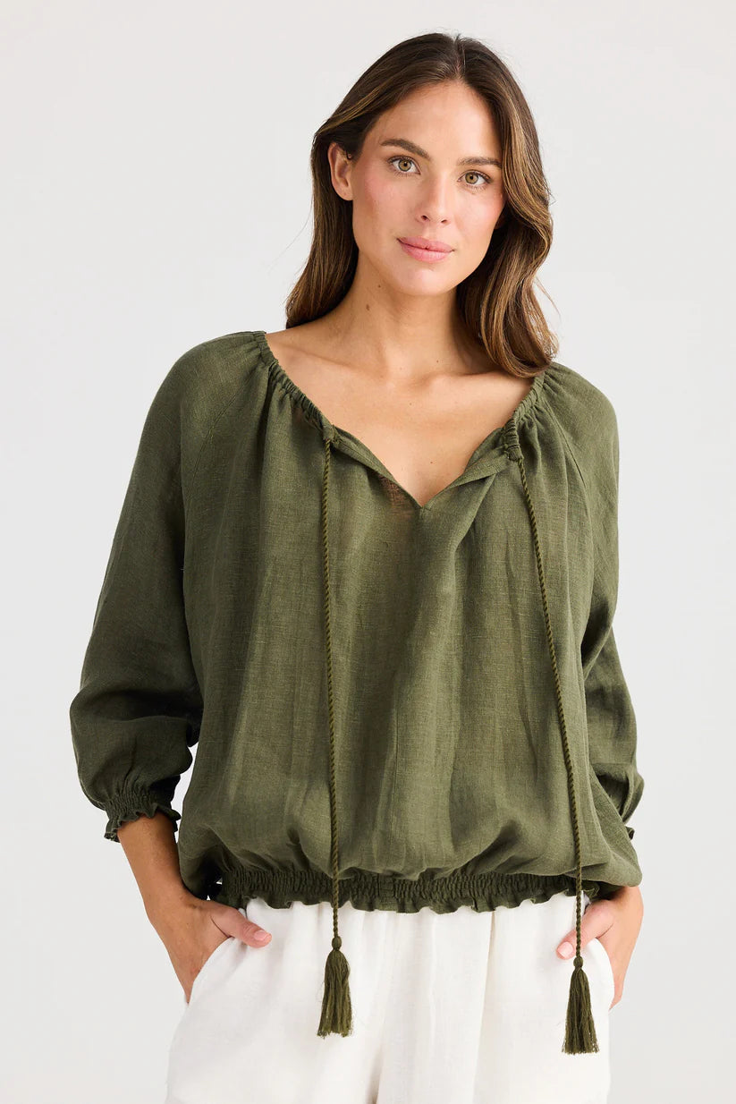 Seaside Top - Olive