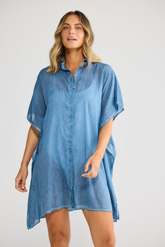 Holiday Lumi Kaftan - Navy
