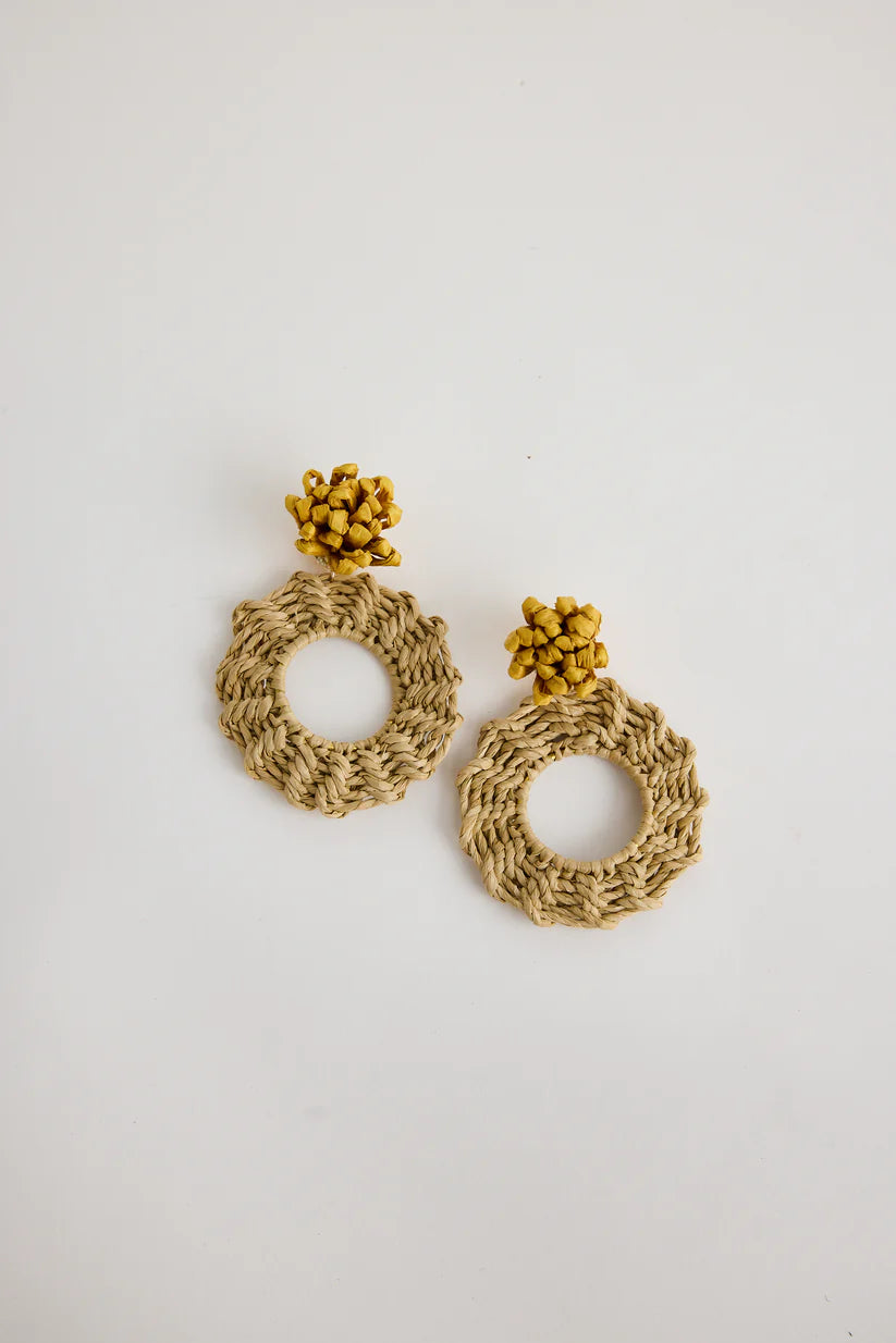 Petal Earrings - Yellow