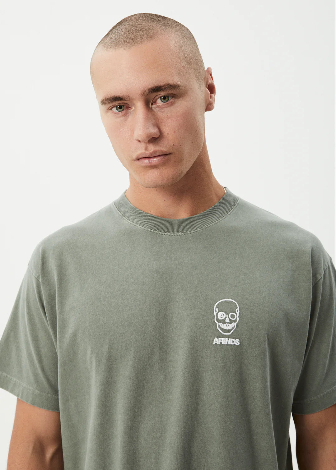 Skeletor Recycled Boxy Fit Tee - Washed Sycamore