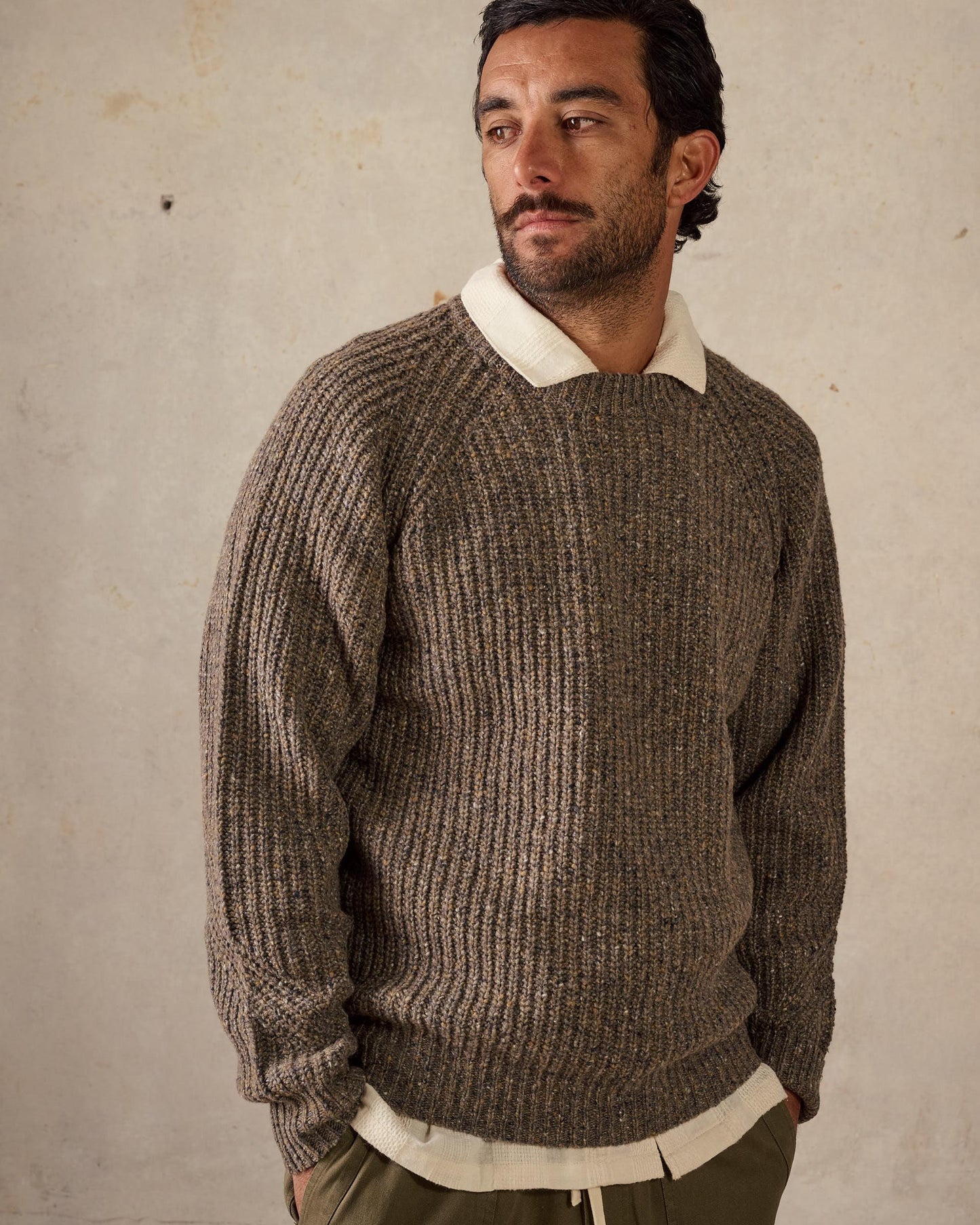 Fisherman Knit - Brown Multi