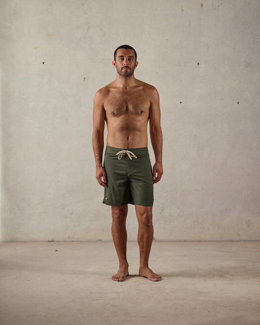 Stretch Boardshort in Green