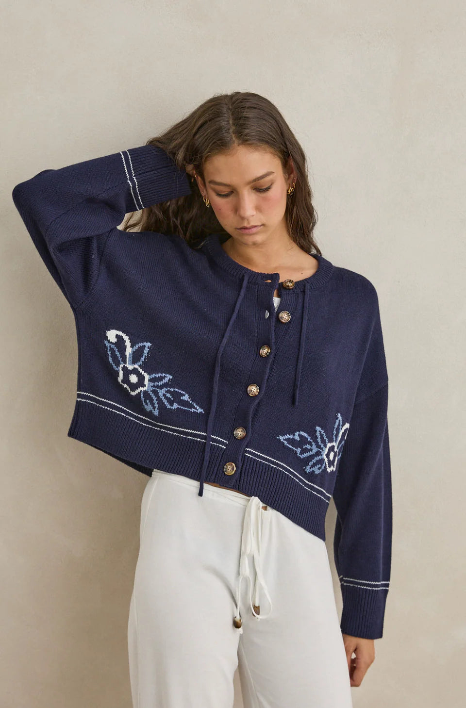 Ravello Knit Cardigan - Navy