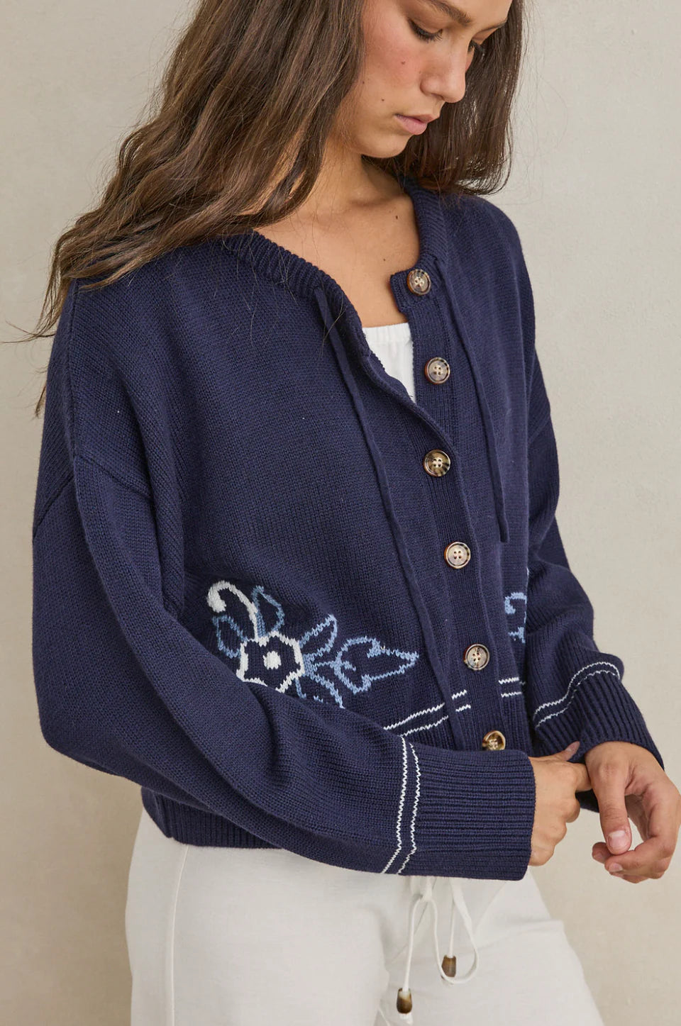 Ravello Knit Cardigan - Navy