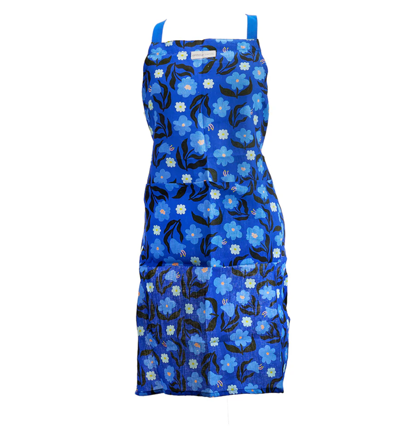 Linen Apron - Nocturnal Blooms