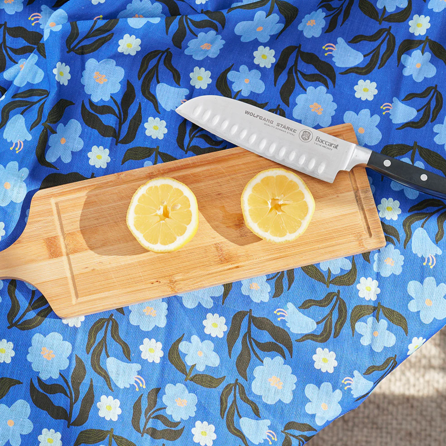 Linen T-Towel - Nocturnal Blooms