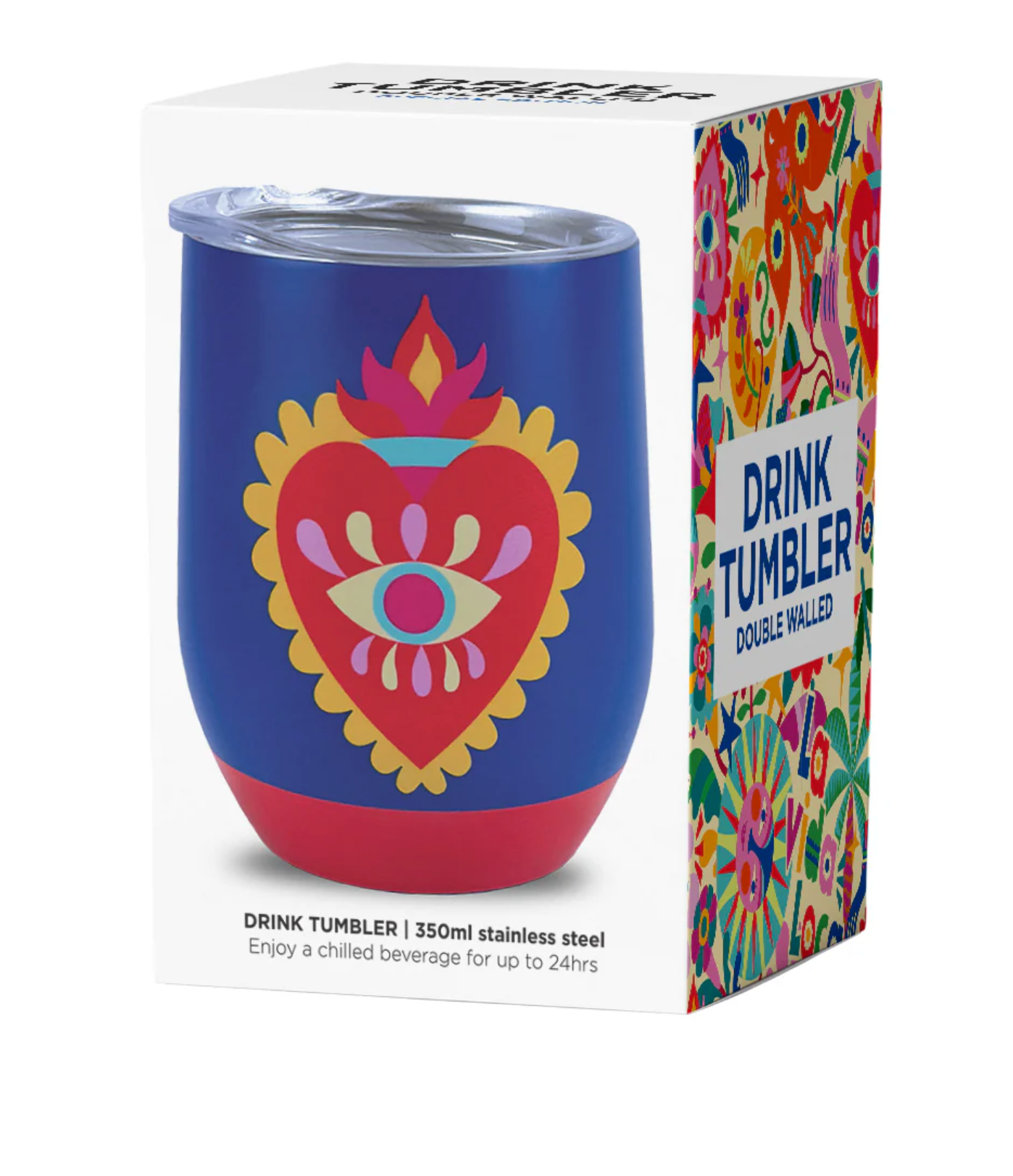 Drink Tumbler Stainless - Fiesta Heart