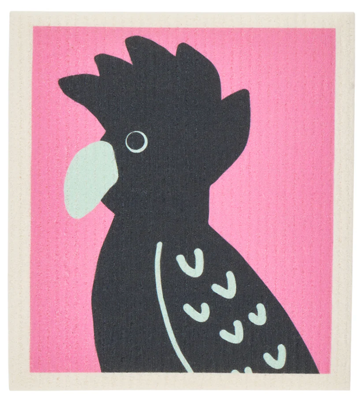 Swedish Style Dish Clothes - Cockatoo and Black Cockatoo