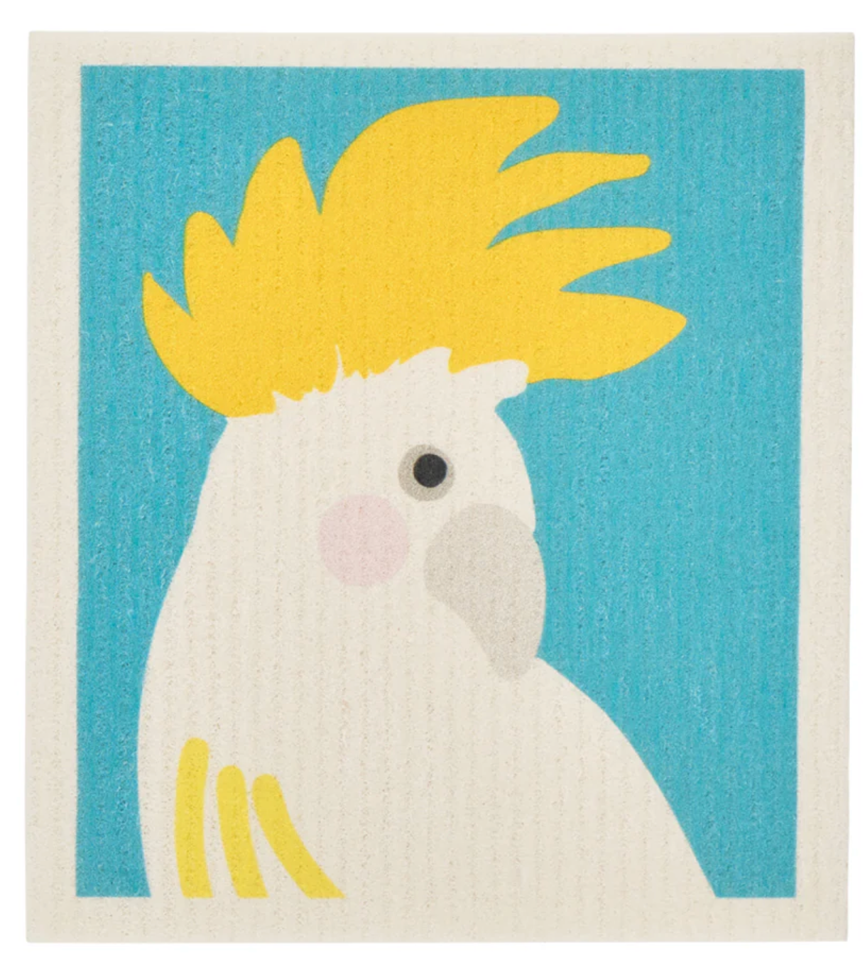 Swedish Style Dish Clothes - Cockatoo and Black Cockatoo