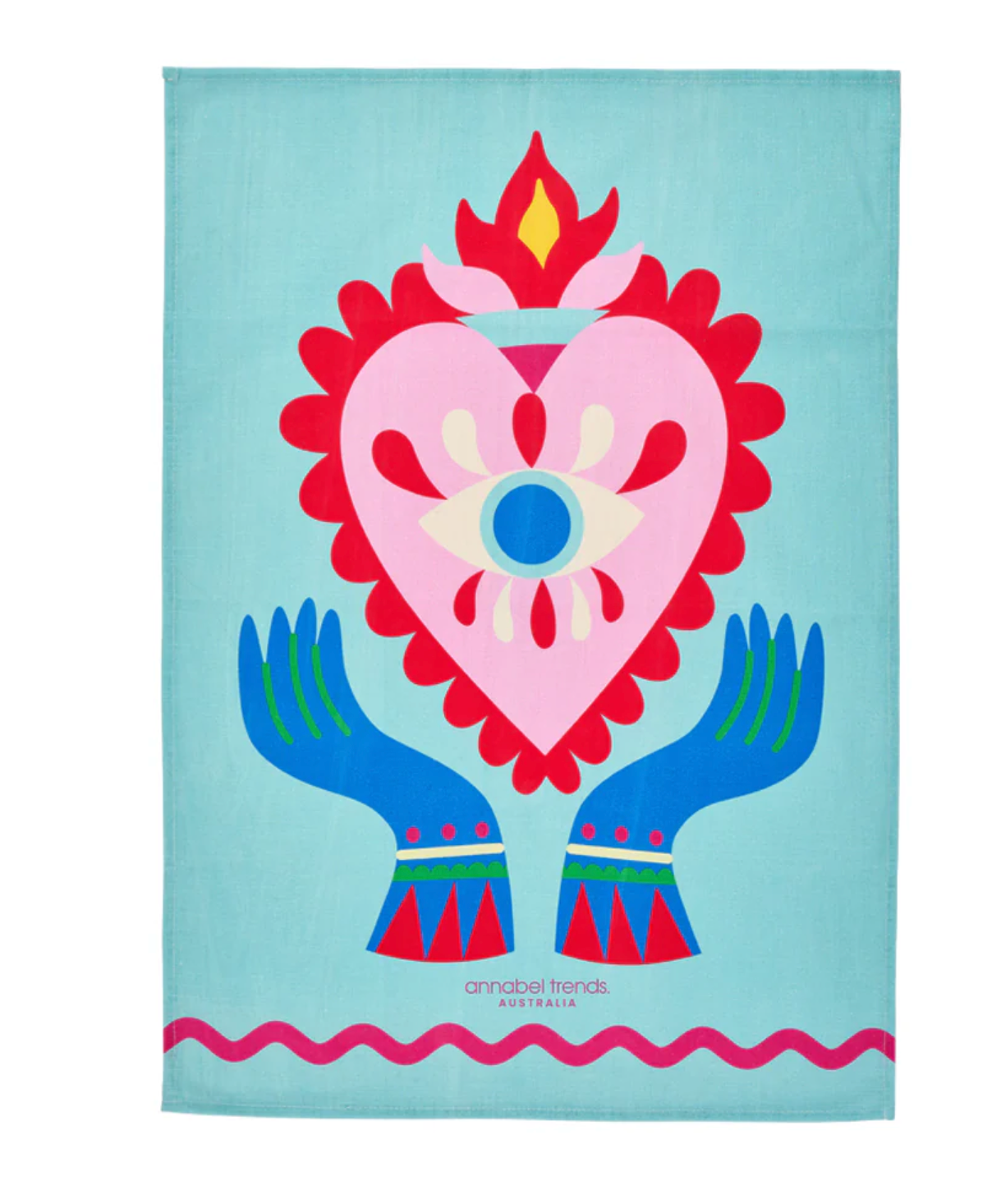 T-Towel - Printed Fiesta Heart