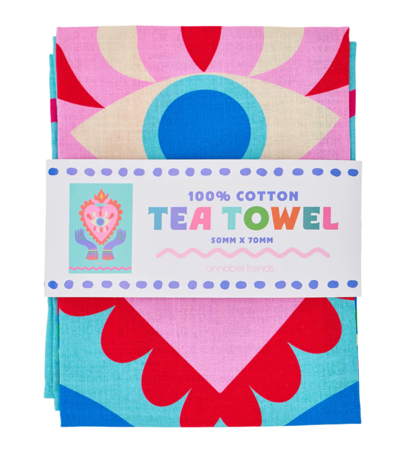 T-Towel - Printed Fiesta Heart