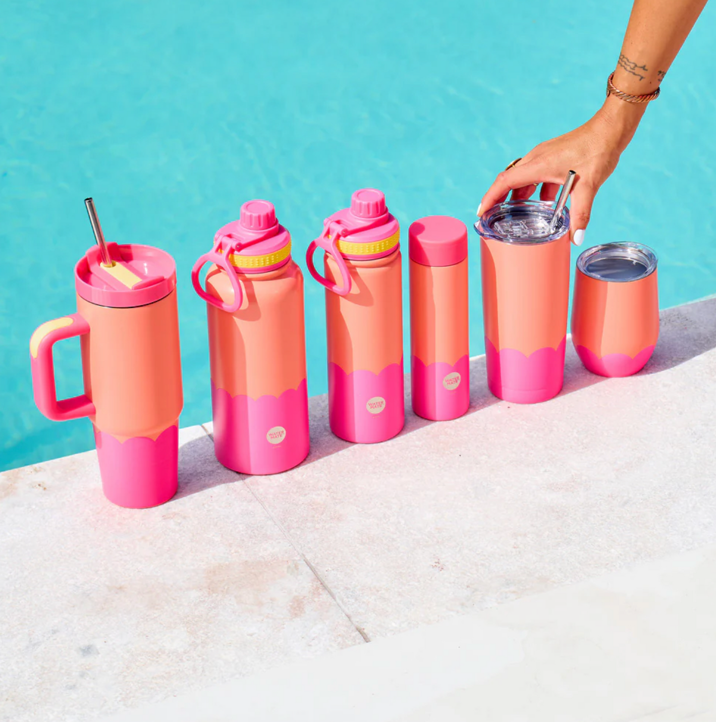 Watergate Stainless Wave - Orange Hot Pink
