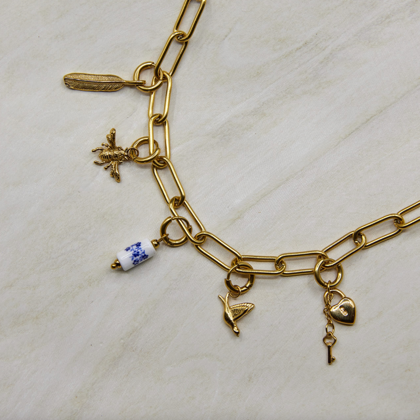 Chunky Paperclip Necklace - Gold or Silver