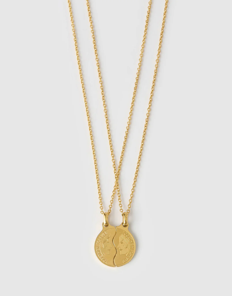 Together Forever Lover's Necklace - Gold