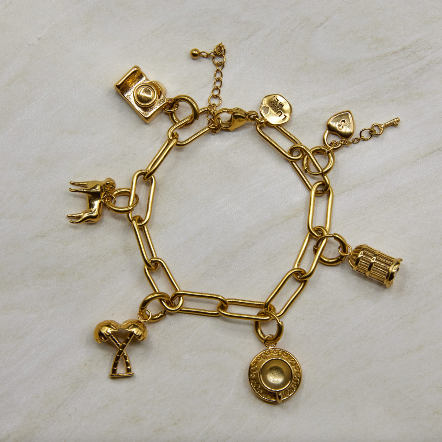 Chunky Paperclip Bracelet - Gold or Silver