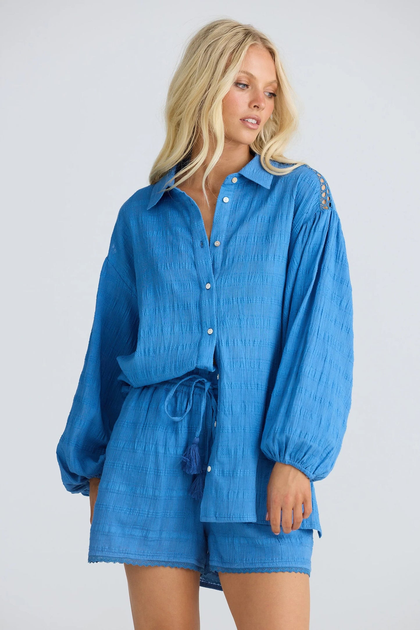 Leilani Shirt - Blue Haze