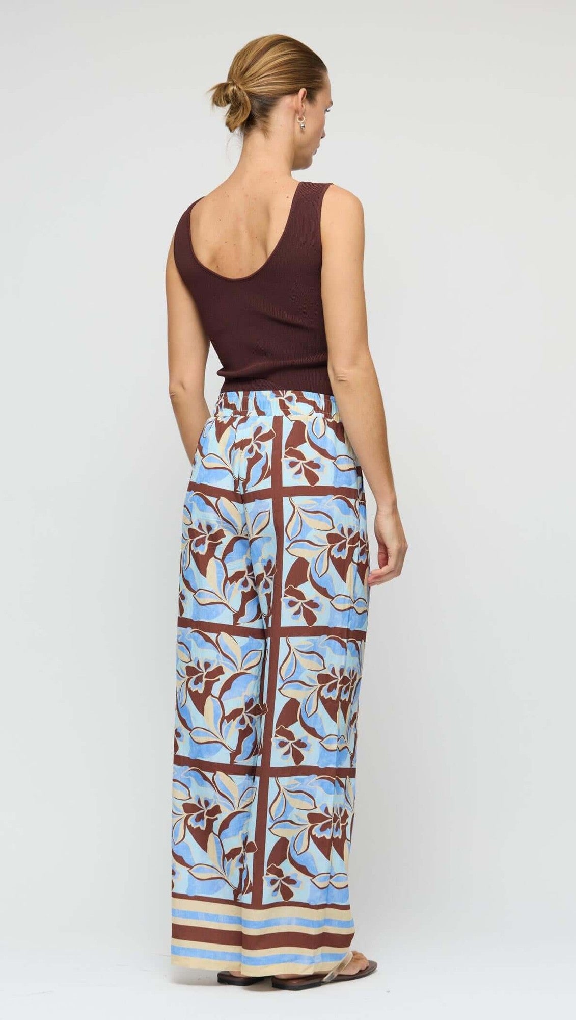 Cielo Drawstring Pants - Abstract