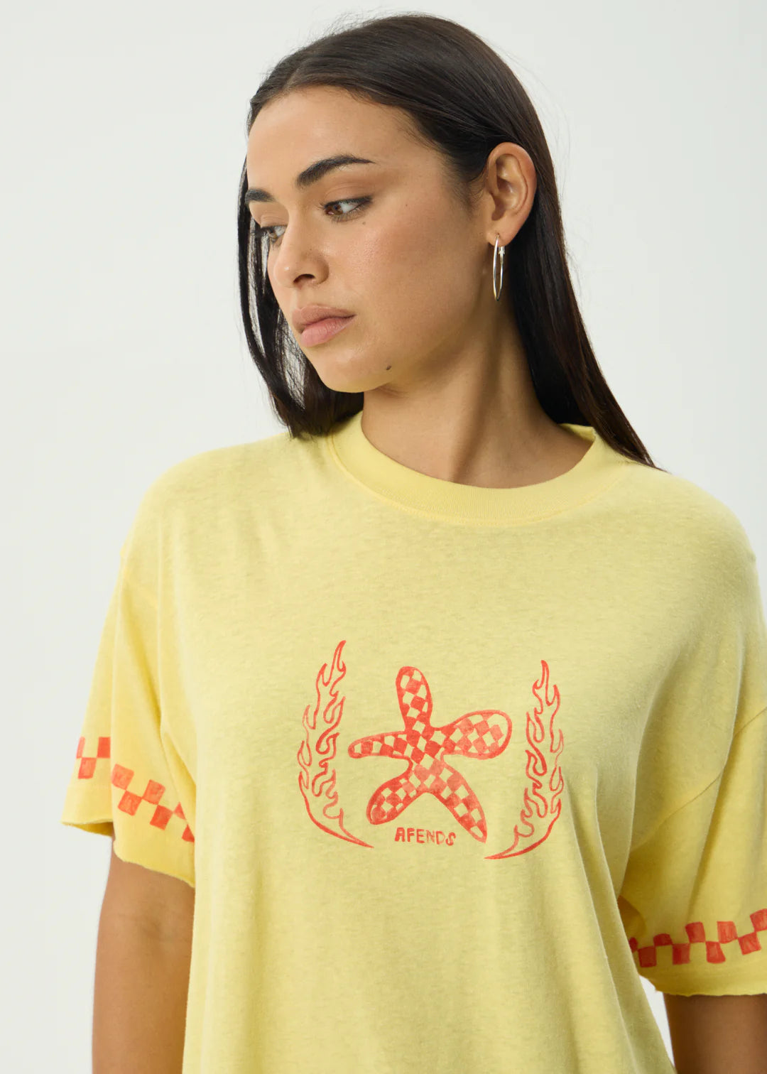 Calda Hemp Oversized Tee - Lemon