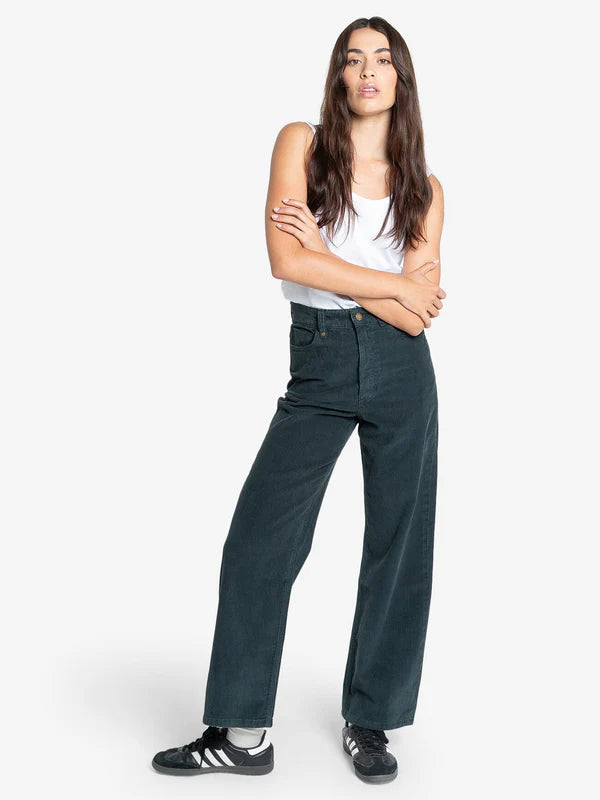 Holly Cord Pant - Vista Green