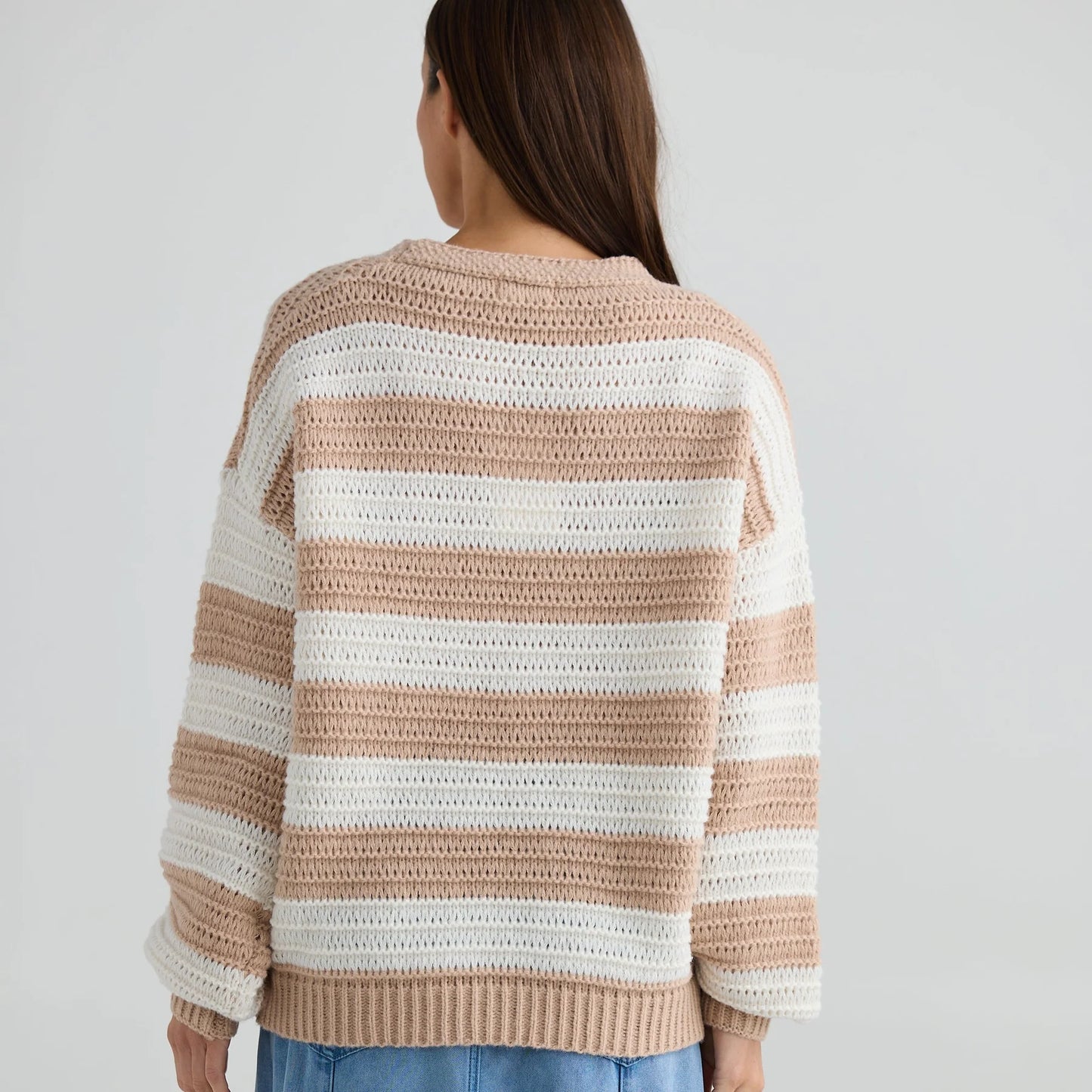 Atlantic Knit - Natural Stripe