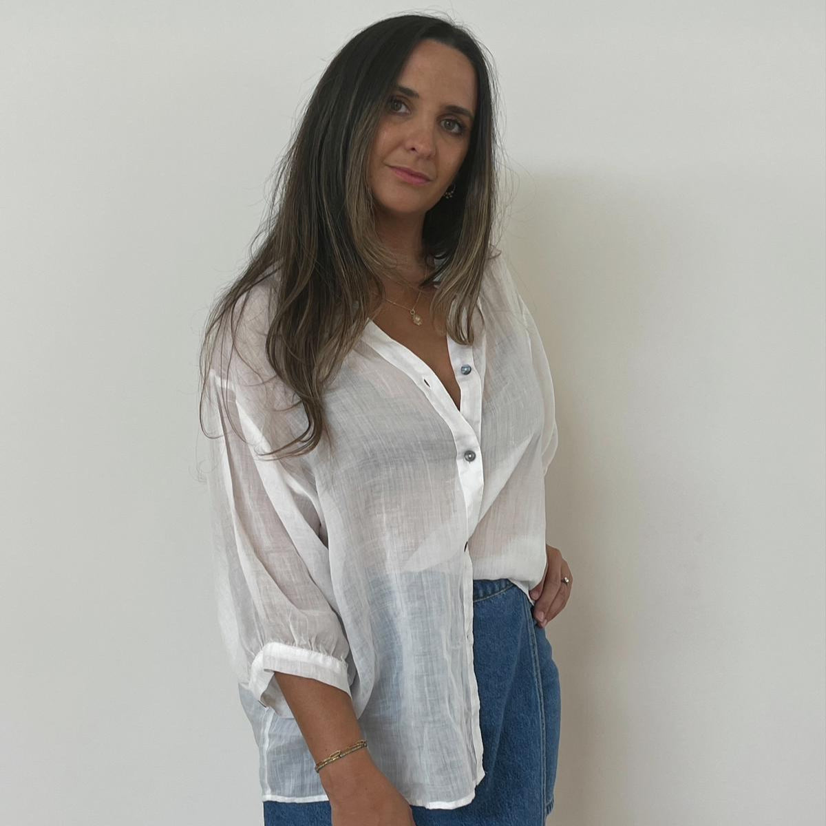 Aurora Linen Shirt - White