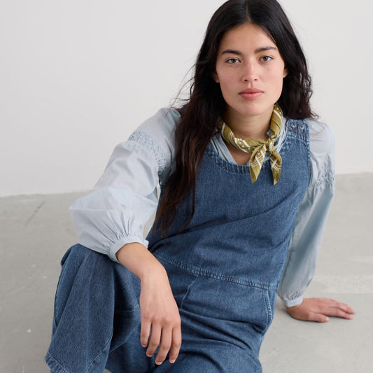 Salt Air Jumpsuit - Mid Wash
