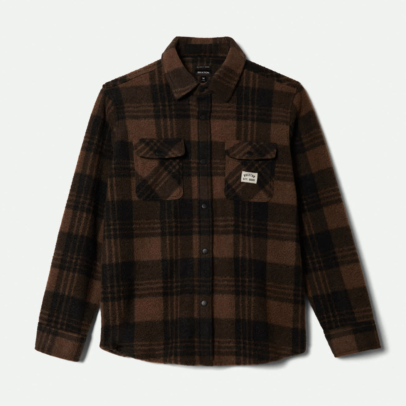 Bowery WB Artic Stretch Fleece - Burro Brown / Plaid Black