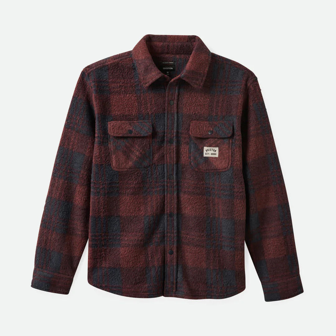 Bowery WB Artic Stretch Fleece - Cordvan Red / Washed Navy Plaid