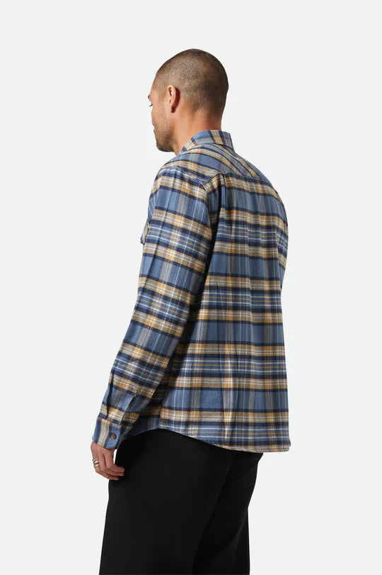 Bowery Flannel - Azure Blue/Washed Navy/Sand