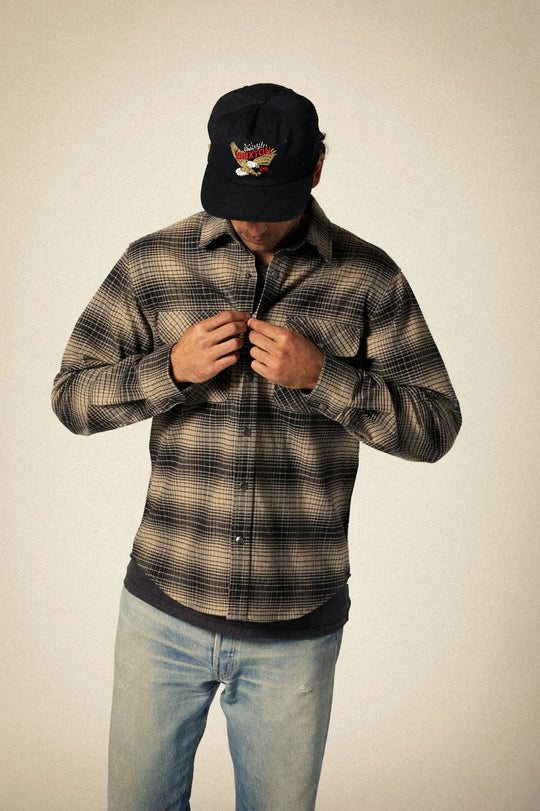 Builders Bowery Str WR Flannel - Black / Cinder Grey