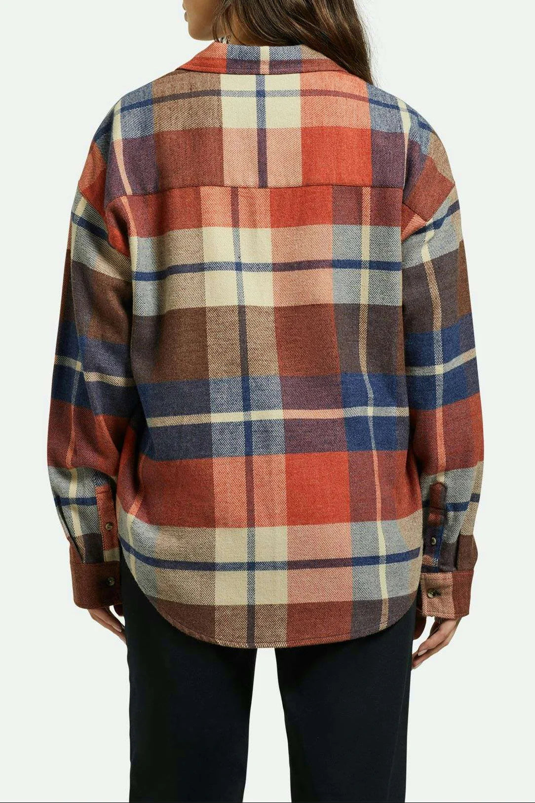 Bowery W Classic Flannel - Navy / Mars Red / Whitecap