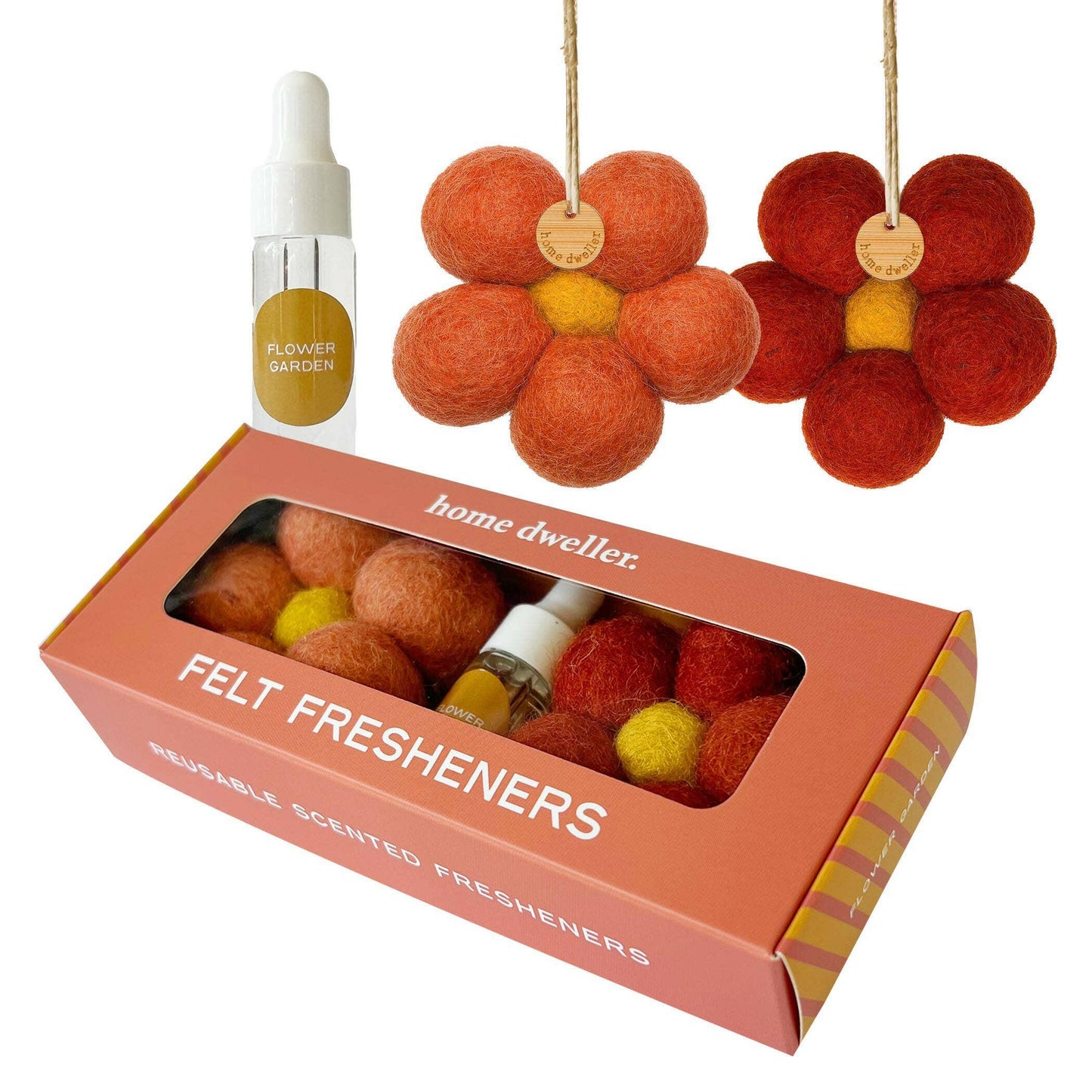 Felt Flower Fresheners - Flower Garden