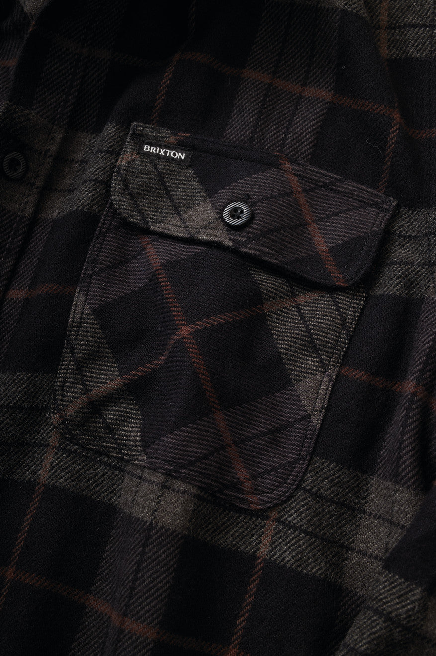 Bowery L/S Flannel - Black / Charcoal